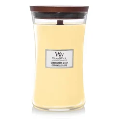 Woodwick Geurkaars Lemongrass & Lily Large