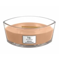 Woodwick Geurkaars Golden Milk Ellipse