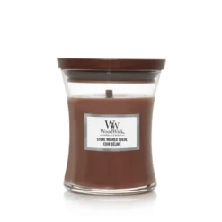 Woodwick Geurkaars Stonewash Sued Medium