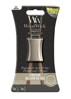 Woodwick Auto Reed Starterkit Fireside