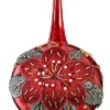 Bal Glas Rood Poinsettia