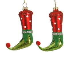 Ornament Laars Elf - Set Van 2 Stuks