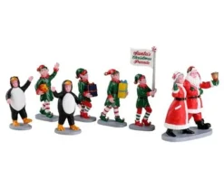 Lemax Santa's Elf Parade, Set Of 7