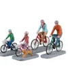 Lemax Familie Fietstocht, Set Van 4