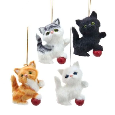 Kerstornament Spelende Kat 1 Kerstornament Spelende Kat