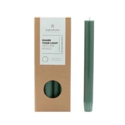 Dinner Kaarsen Donkergroen