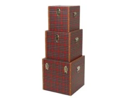 Decoris Geruite Kist Polyester